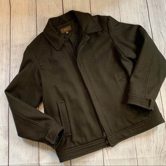 Merona Other - Merona Dark Green Wool Coat Size M